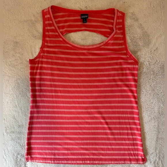 Patagonia Pink Stripe Organic Cotton Tank Top - Picture 5 of 16
